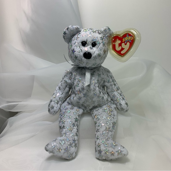 Vintage Ty “The Beginning “ Beanie Baby Bear Y2K/ VTG / 2000 / NWT - Picture 7 of 7
